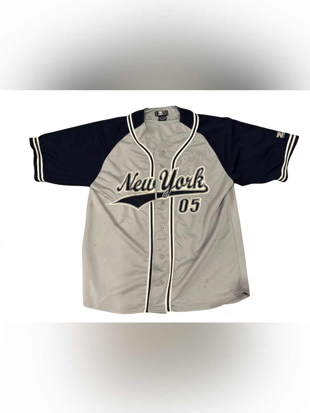 Vtg Zam Sports New York 05 Baseball Jersey Mens XXL Yankees‎ Button Down Shirt